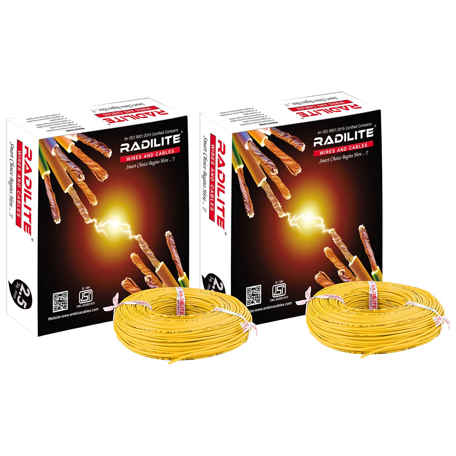 Copper Wire with Triple Layer PVC Coating, Single Core Flexible Electric Cable for Domestic & Industrial Connections (2.5 mm, 90m Long, Red),RLWC14 — Amazon image 11
