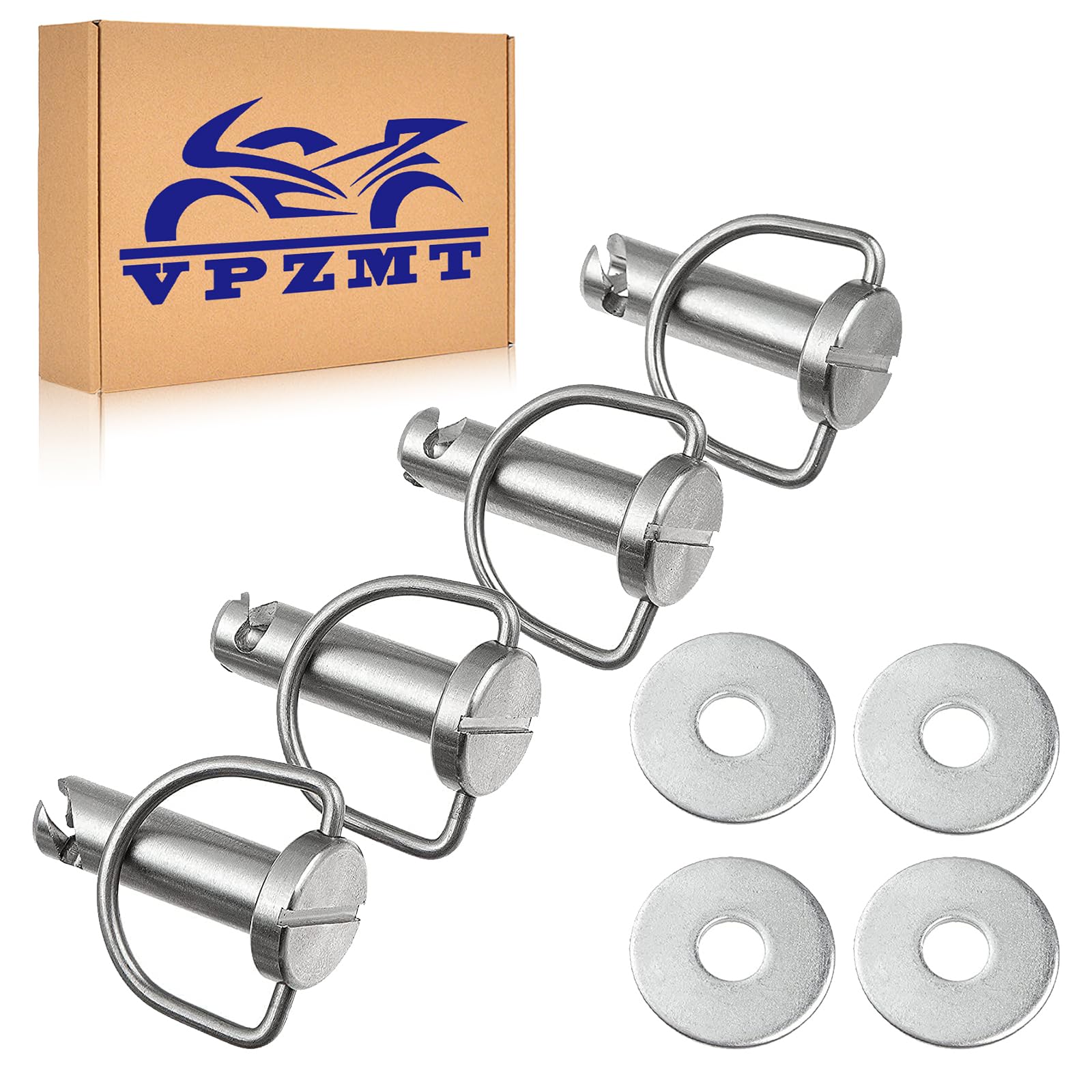 disワイト VPZMT Fastener-1/4 Turn with Washers, Saddlebag Mounting Pin Bolts