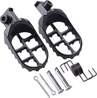 Aluminium Dirt Bike Foot Pegs, Black, Rear, Universal Fit for PW50 PW80 TW200 XR50R