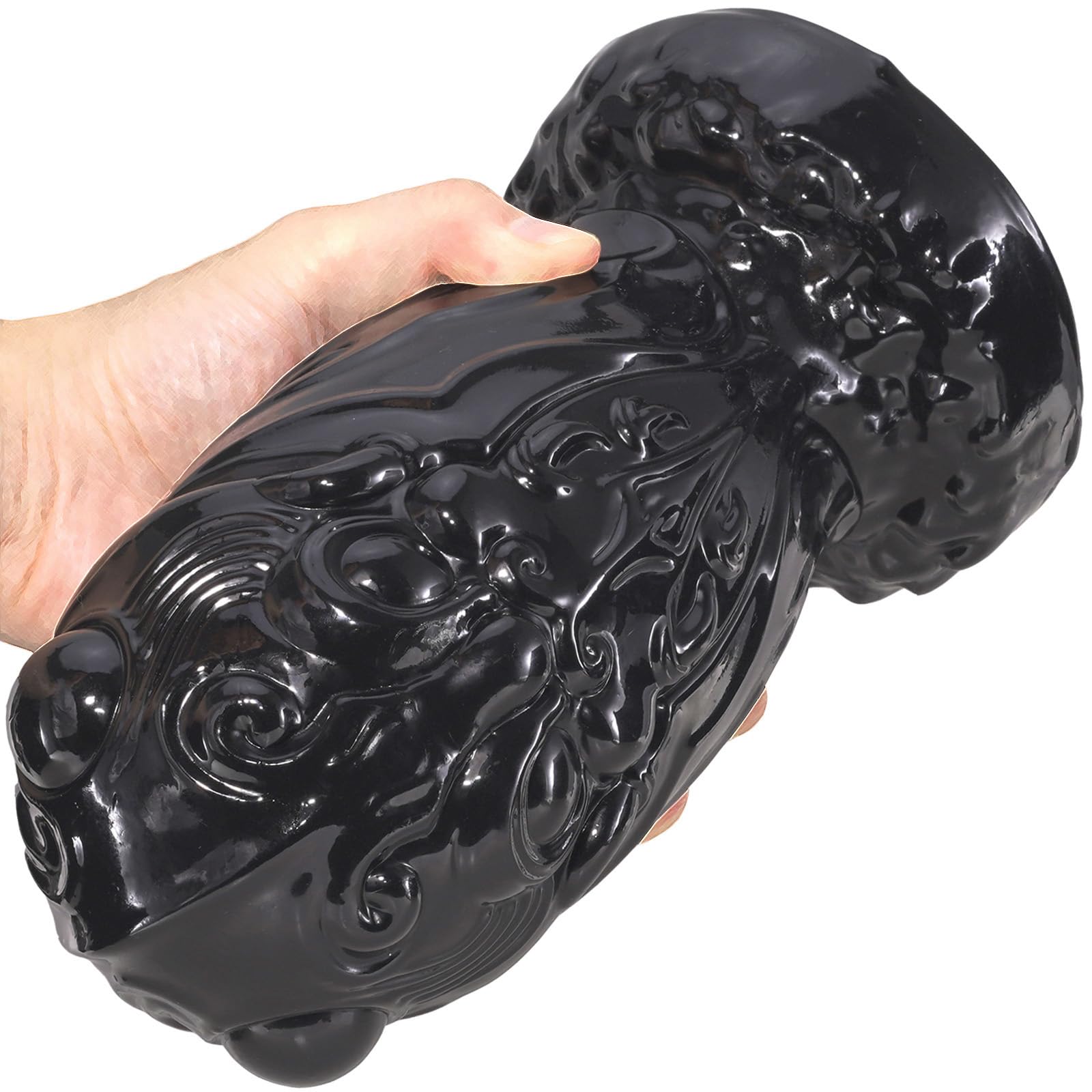 8.66 '' X4.13 '' Super énorme épais large circonférence butt plug en forme de hibouille G-spot dildo anal ouverture entraîneur butt trame base d'aspiration adulte jouets sexuels pour femmes hommes