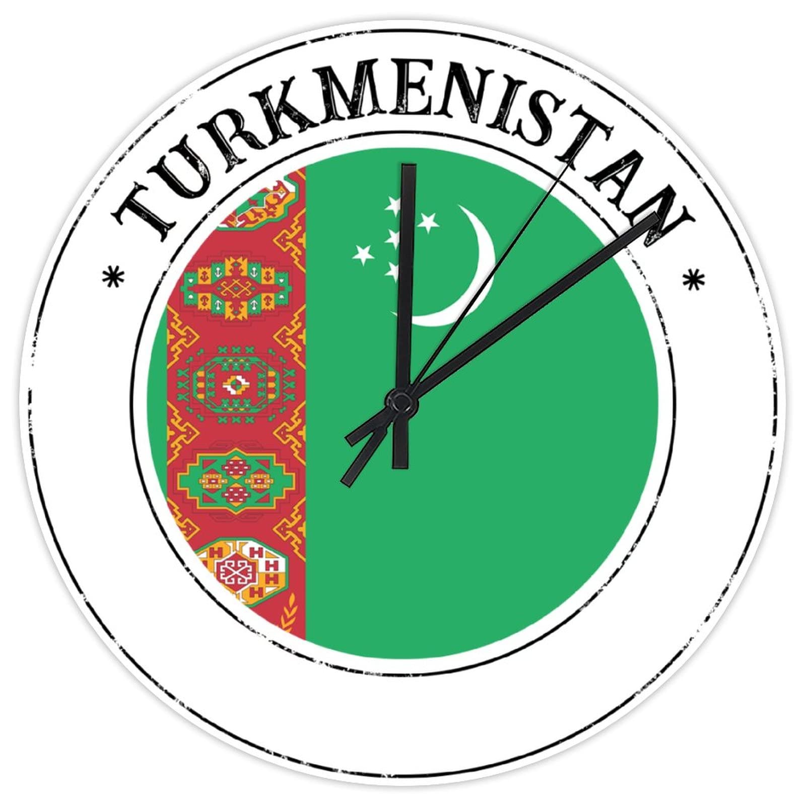 Horloge murale Turkménistan à pile pour supprimer les bruits nocturnes dans votre bar
