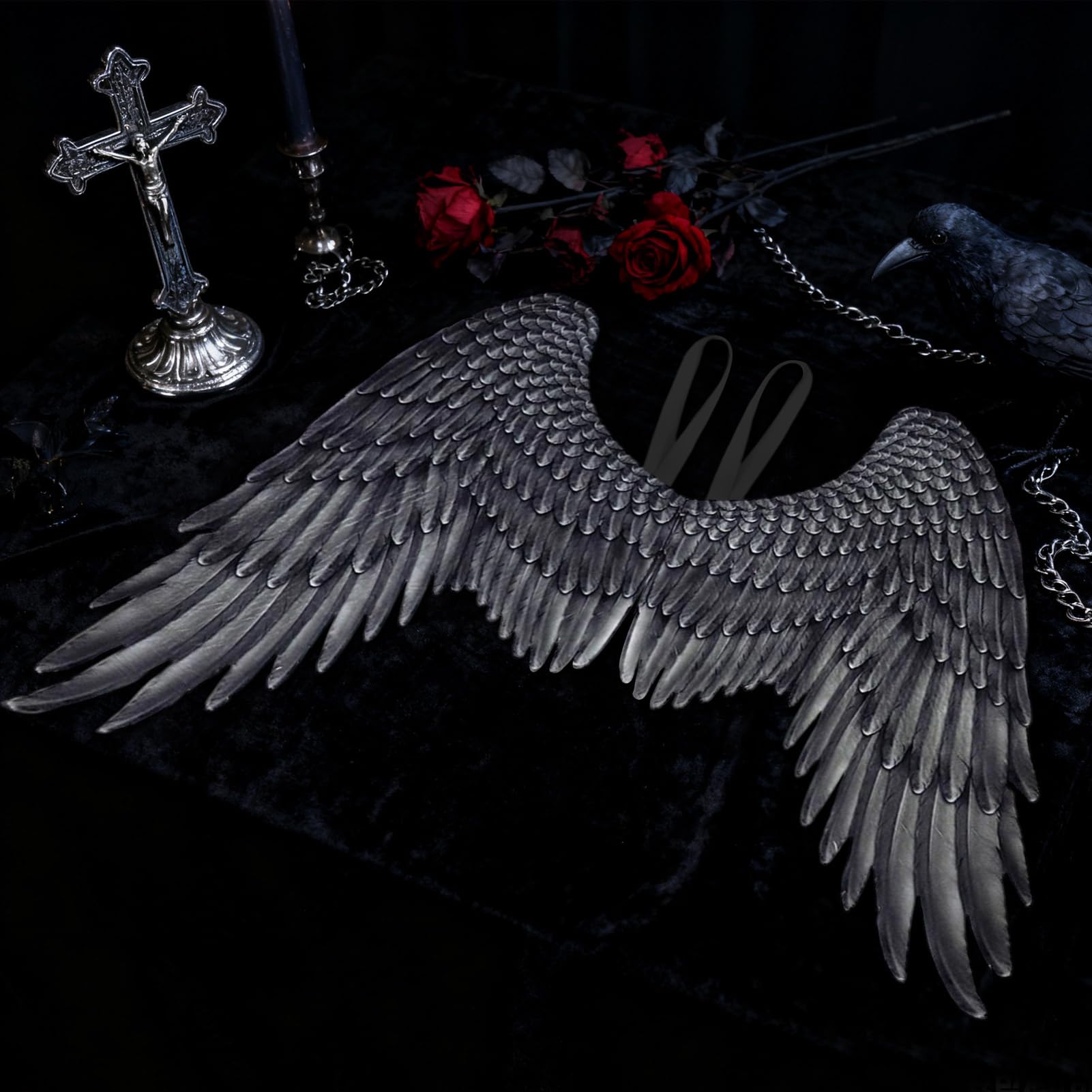 d'angelo per adulti, realistici di Natale, costume da angelo per giochi di ruolo e feste, per Halloween, carnevale, compleanno, feste in maschera, cosplay, teatro, sessione