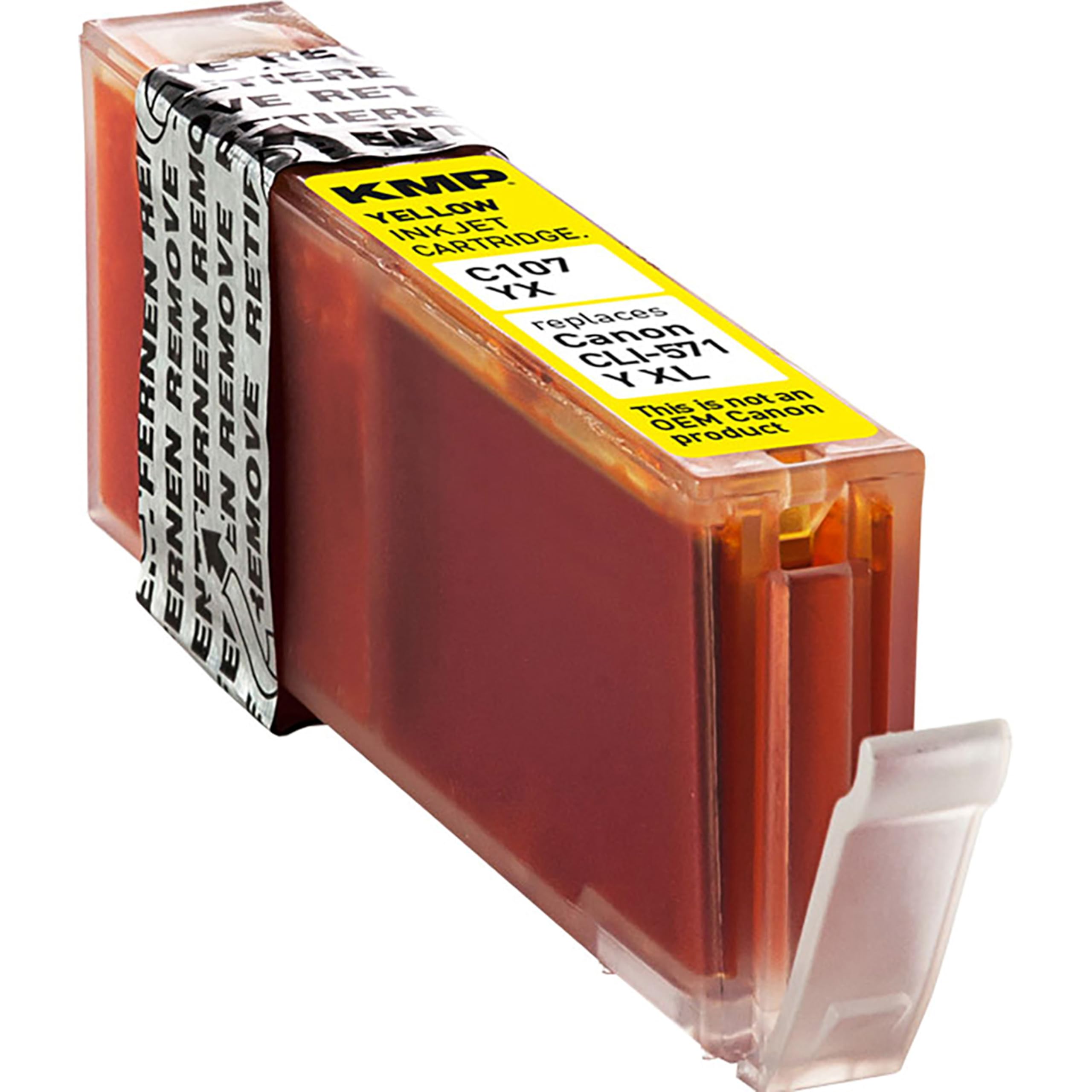 Lot De 2 Cartouches D'encre Jaune Compatibles Canon PIXMA – C-551Y, 12ml