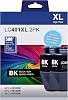 Compatible LC401XL Black Ink Cartridges Replacement for Brother LC401 XL Black LC401XLBK Work with Brother MFC-J1010DW MFC-J1012DW MFC-J1170DW Printer 2 Pack