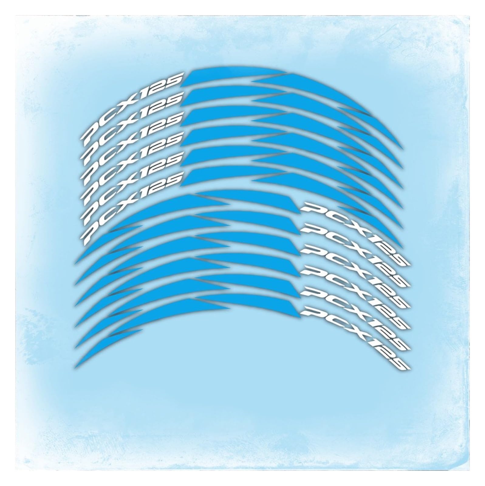 Applique Motorcycle Stickers Wheel for Pcx 125 2018-2019 Reflective Decals(A2)