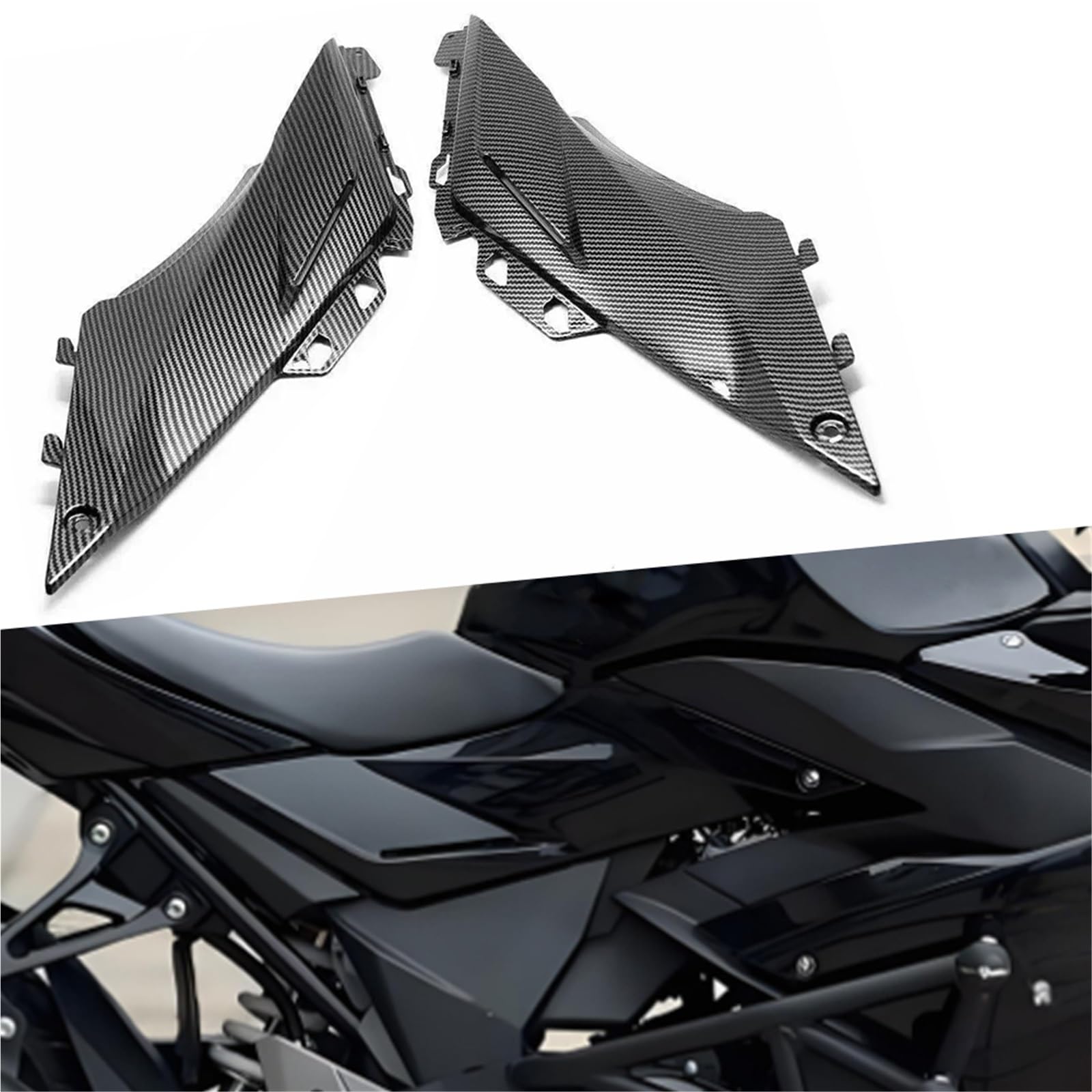 Ailettes de carénage pour Suzuki GSX250 R 2017-2020 finition carbone