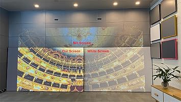 ALR Screen for Standard Throw Projector - 80 inch Fixed Frame Silver Screen