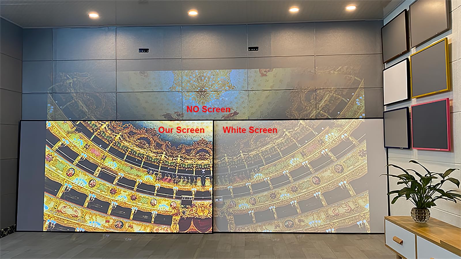 Amazon.com: ALR Screen for Standard Throw Projectors (Non-UST
