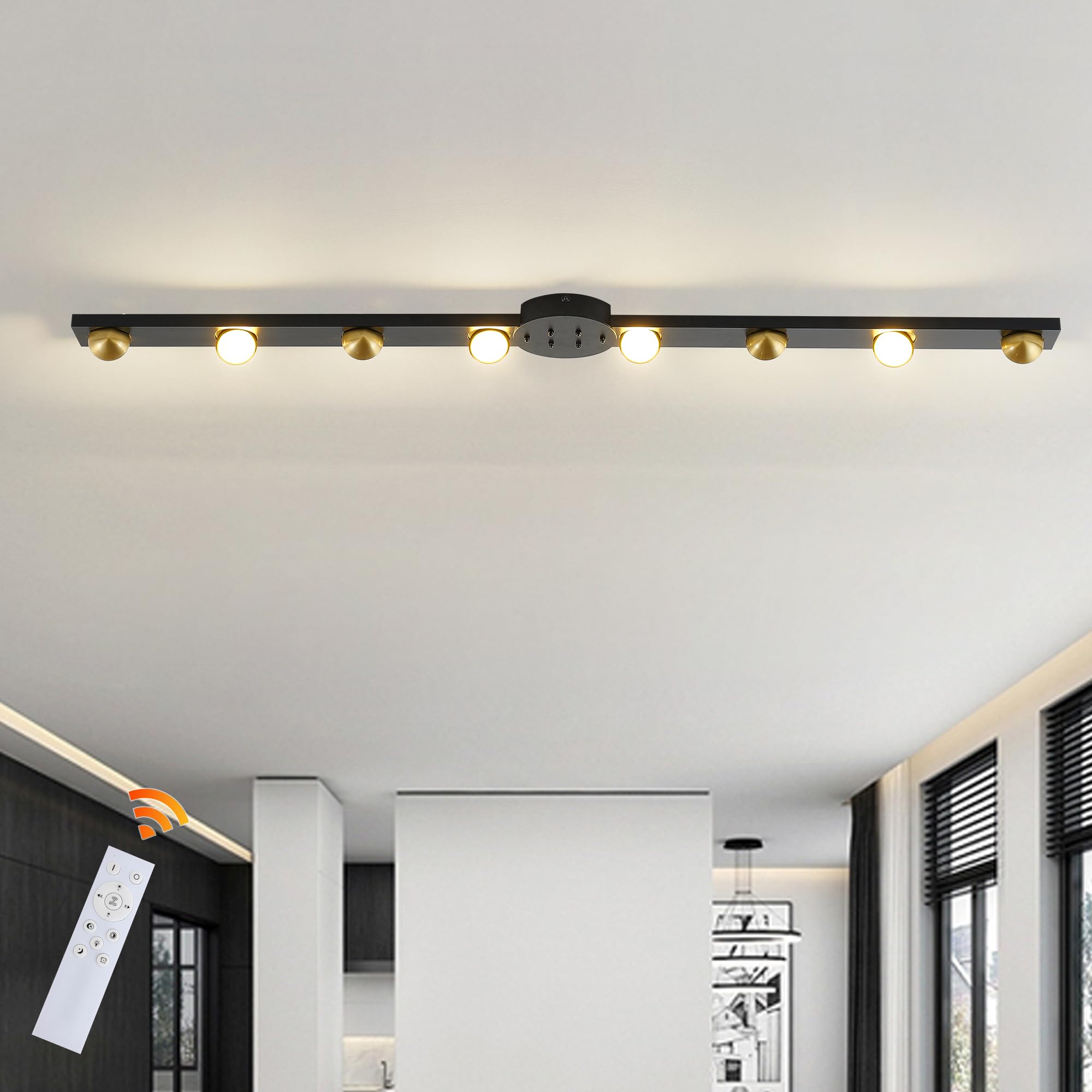 Garwarm Modern LED Ceiling Light installed in a living room