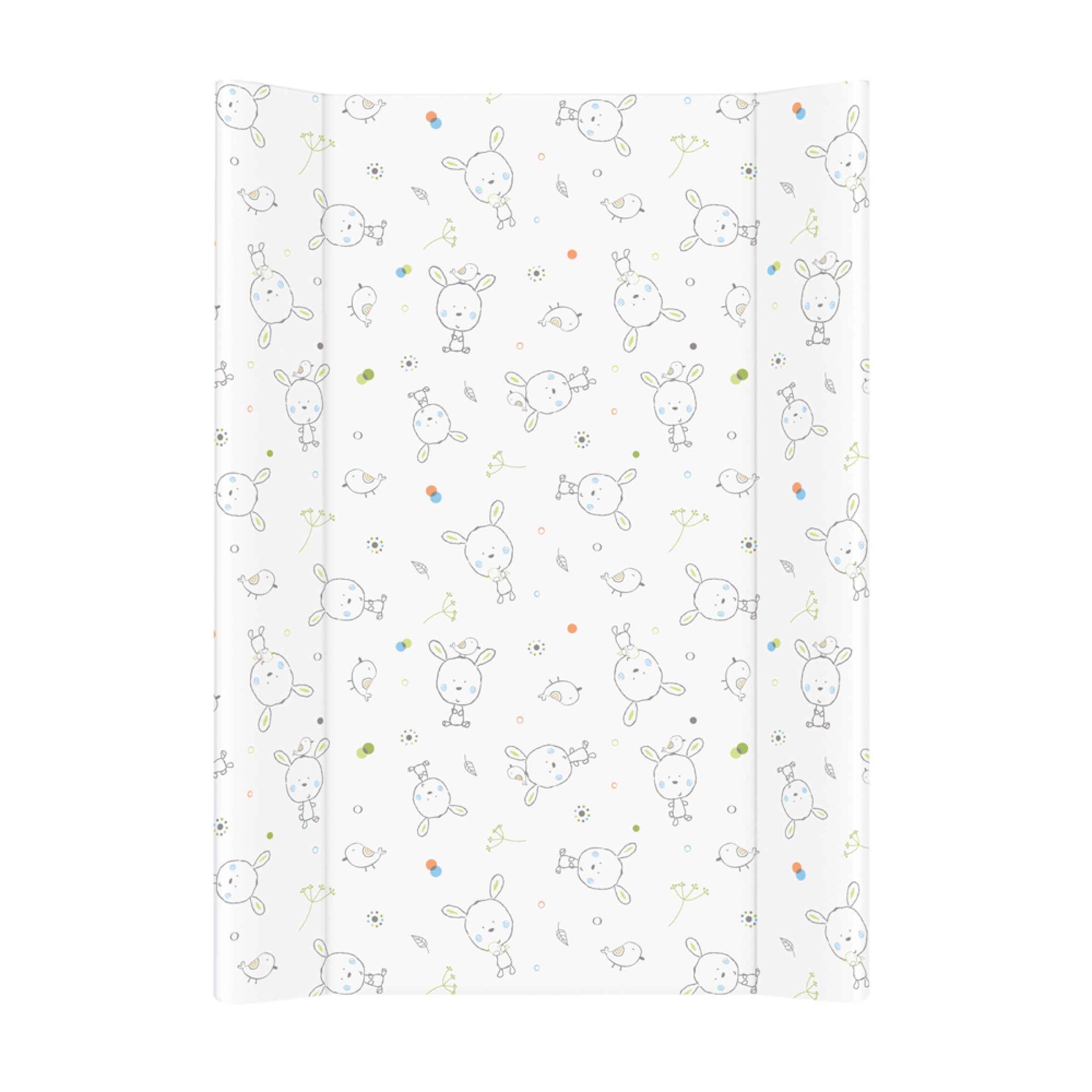 Soft Base Newborn Baby Changing Unit Mat with Raised Edges 50x70 cm (Bunnies)