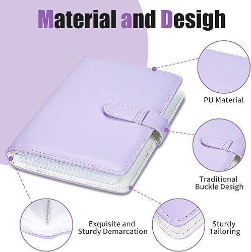 Miniatura 10 de Mini álbum de 108 bolsillos compatible con película Fujifilm Instax Mini, adecuado para Instax Mini 12117+9EvoLink 2, álbum de fotos de 2 x 3