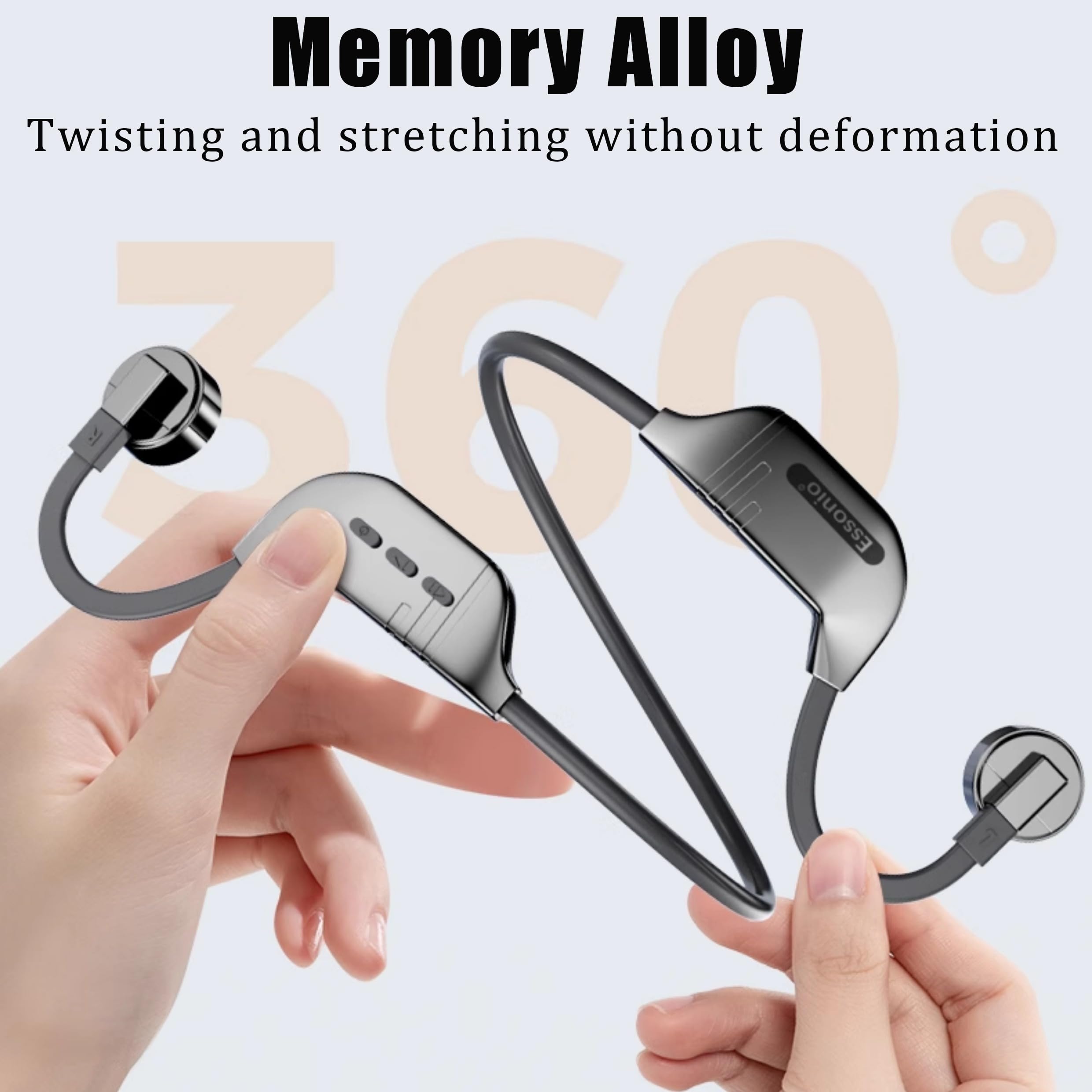 K9 Bone Conduction zestaw słuchawkowy Bluetooth, pływanie, sport, bieganie, nauszne