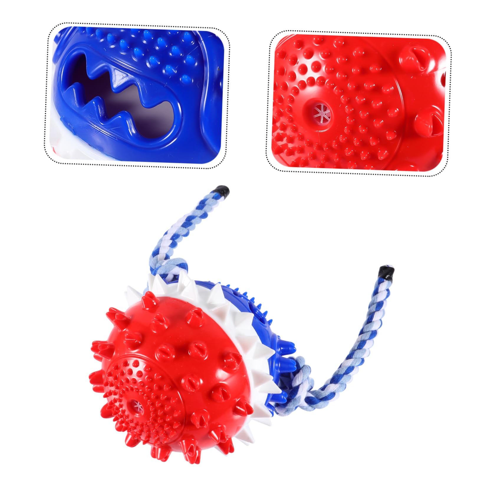 HANABASS 2stücke Pet Treat Toy Für Hunde Bissfestes Kauspielzeug Zur Zahnpflege Und Beschäftigung Interaktives Spielzeug Für Welpen Und Hunde Rot Und Blau Für Drinnen Und Draußen