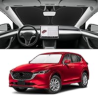 Vista 89 de Parasol de parabrisas de ajuste personalizado para Nissan Titan 2017-2024, bloquea los rayos UV y el calor, parasol de ventana delantera, fácil