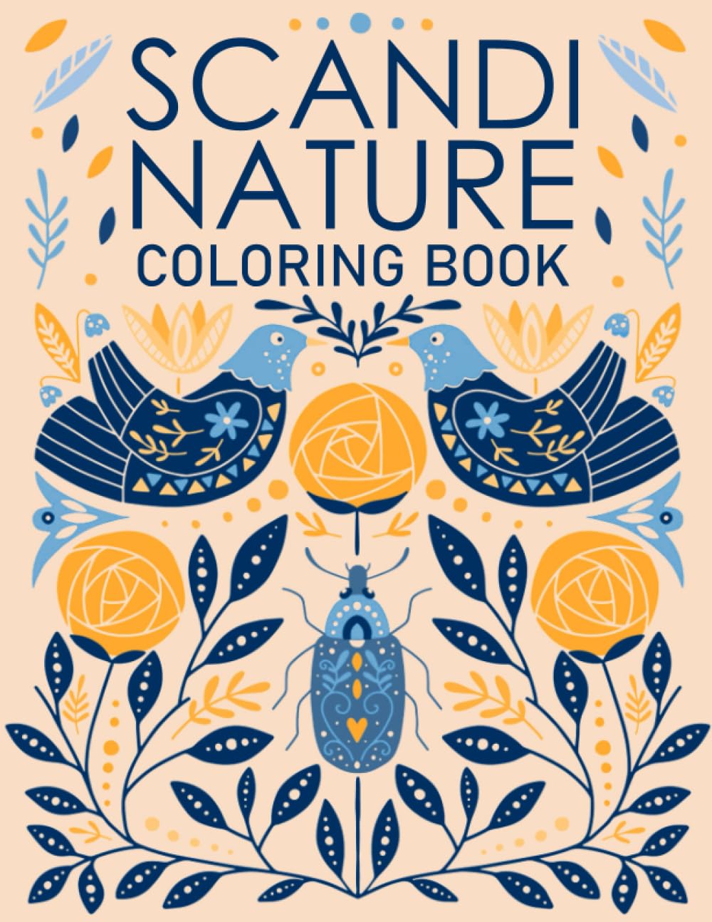 Amazon.com: Scandi Nature Coloring Book: Easy & Simple Scandinavian ...