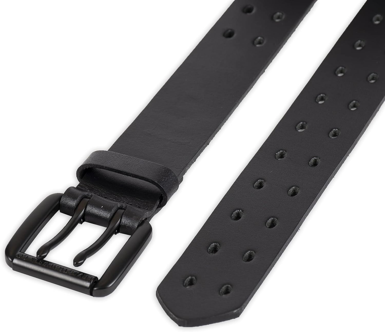 Levi's Women's Fully Adjustable Perforated Leather Casual Jean Belt with Double Prong Buckle - Image 4