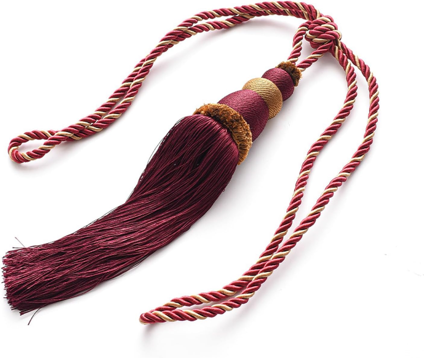 Curtain Ties 2 Pieces Gourd Ball Curtain Strap Tassel Tassel Curtain Harness Hanging Ball L (A)