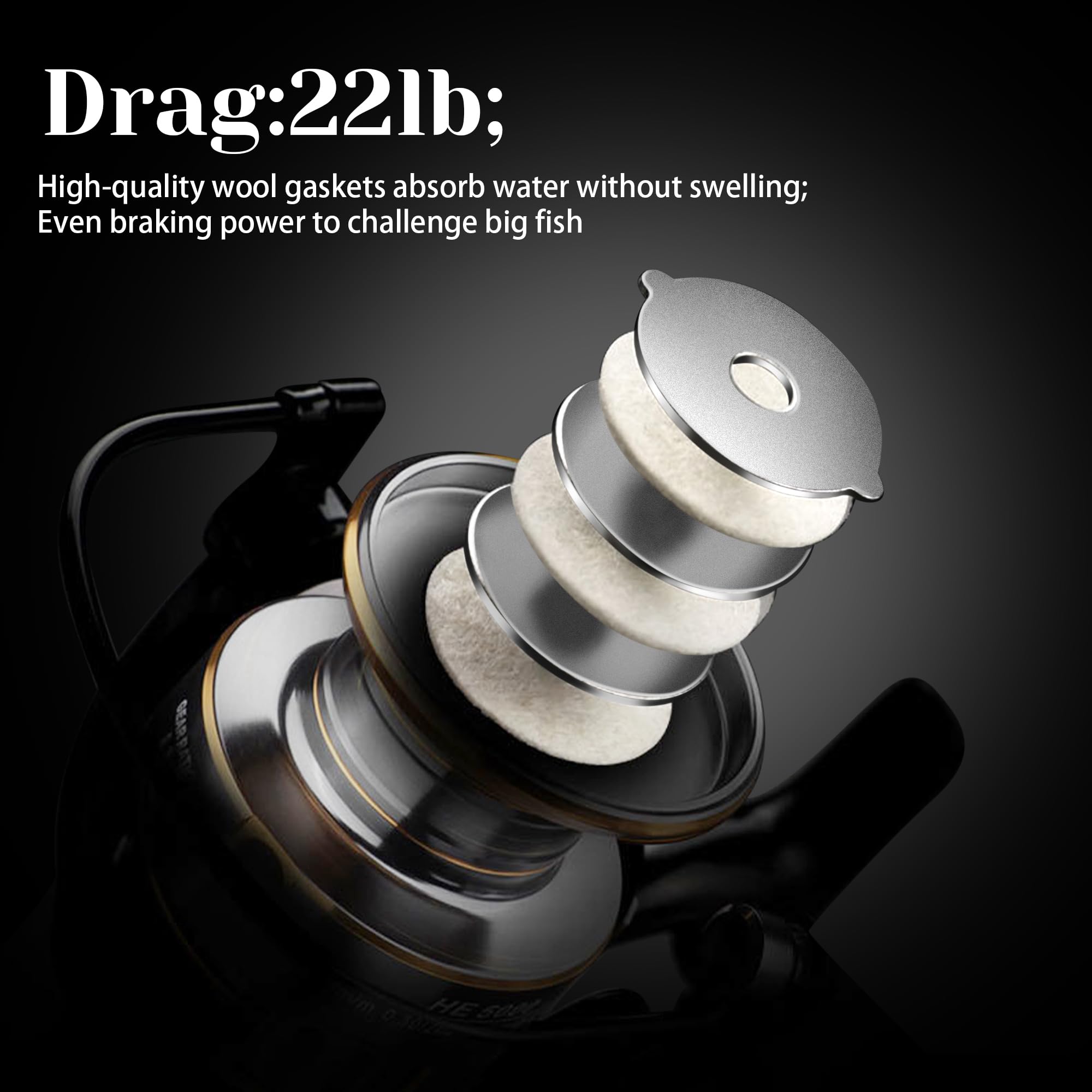 Amazon.com : Lacusmall Spinning Fishing Reel, Saltwater