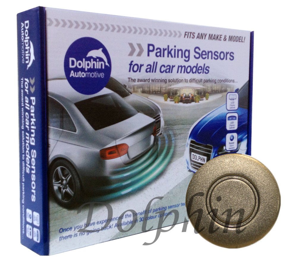 Dolphin Automotive DPS400 Reverse Parking Sensors Auto Express Award Winning 4 Ultrasonic Radar Sensors Kit Audio Alert System Matt & Gloss Black +30 More Colours (Gloss Black) — view 19