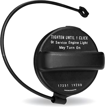 Beypovk Gas Cap, Fuel Cap Replacement OEM #17251-3JA0A 17251-9BD0E, Car Accessories Fuel Tank Filler Cap Compatible with Nissan, Frontier, Murano, Altima, Infiniti Black