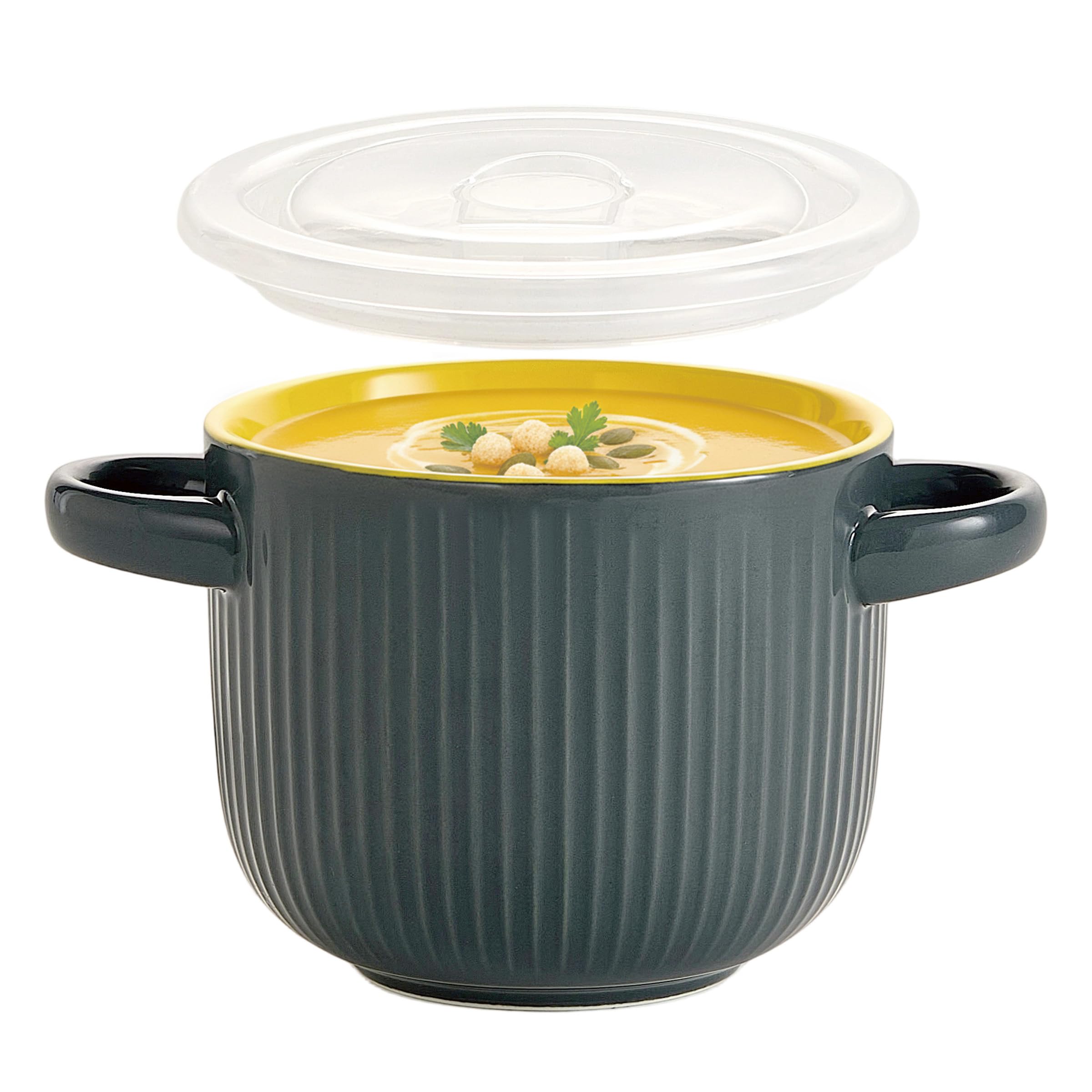 Amazon.com | Hoilse Soup Bowl with Handles and Lid,Oven Safe Soup