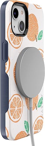 Vista 682 de Casely Funda para iPhone 13 Compatible con MagSafe Color Splash de medianoche Funda retro abstracta Color de medianoche Splash Abstracto