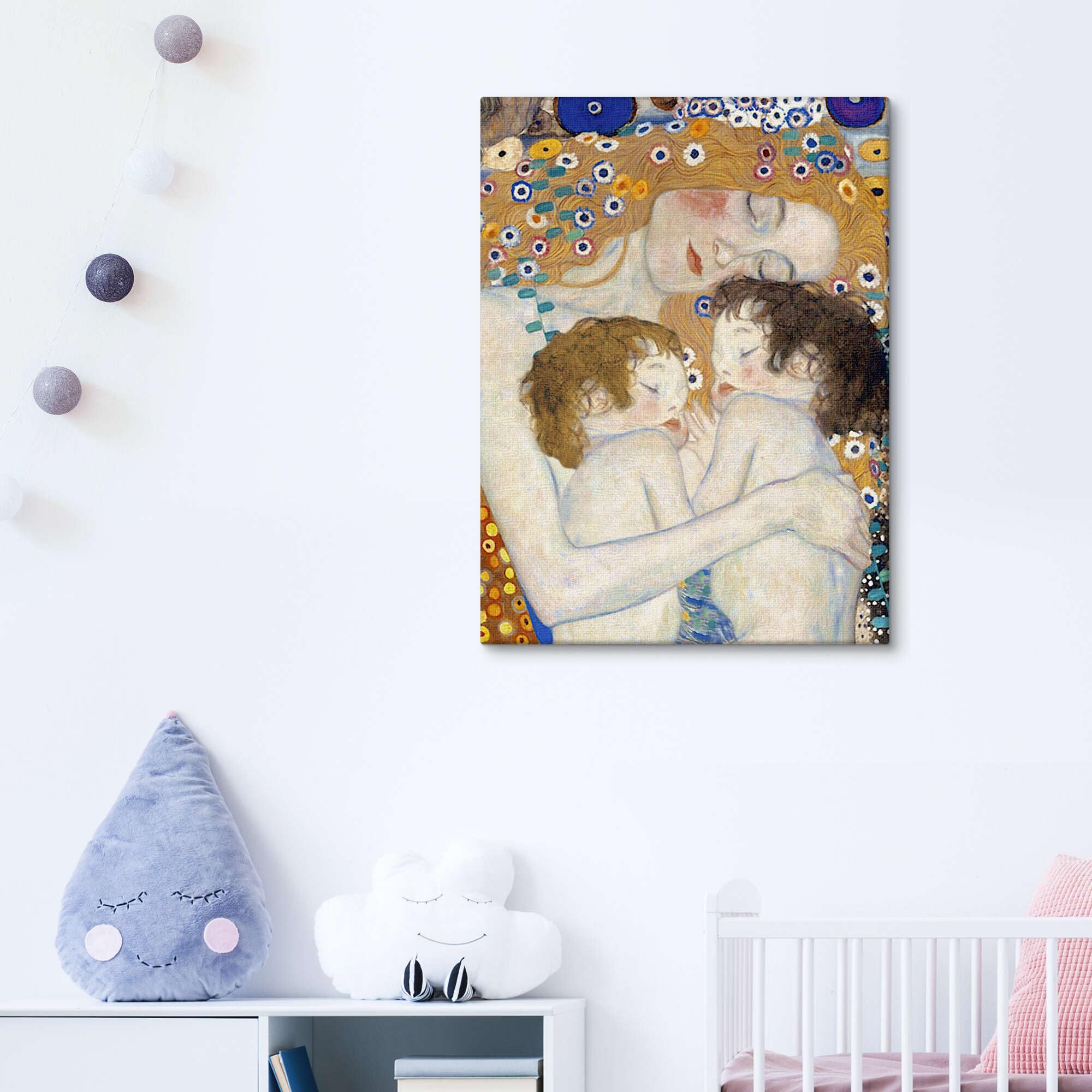 Posterlounge Gustav Klimt Mutter und Zwillinge I Leinwandbild 50 x 70 cm