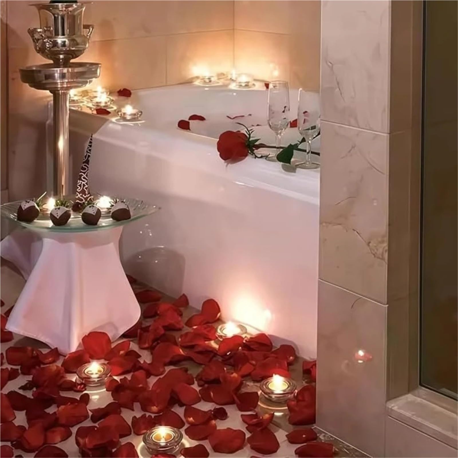Künstliche Rosenblätter Künstliche gefälschte Rosenblüten-Simulation for Verlobungshochzeit für die Party