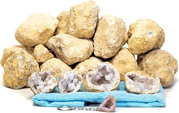 Premium Moroccan Break Your Own Geodes, Open to Reveal Amazing Crystals 20 Geodes Kit