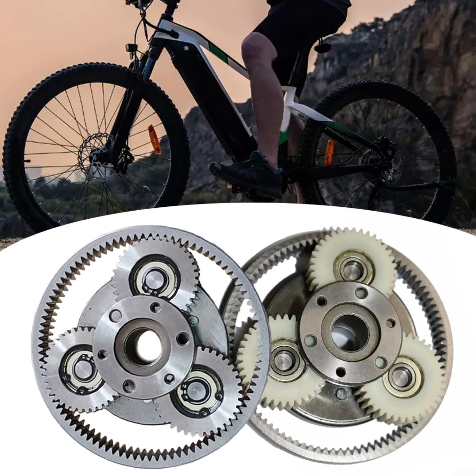 BlissfulAbode 6T Planetengetriebe mit Kupplung 36 Zähne Getriebe Set für Ebike Motor Elektrofahrrad Komponenten