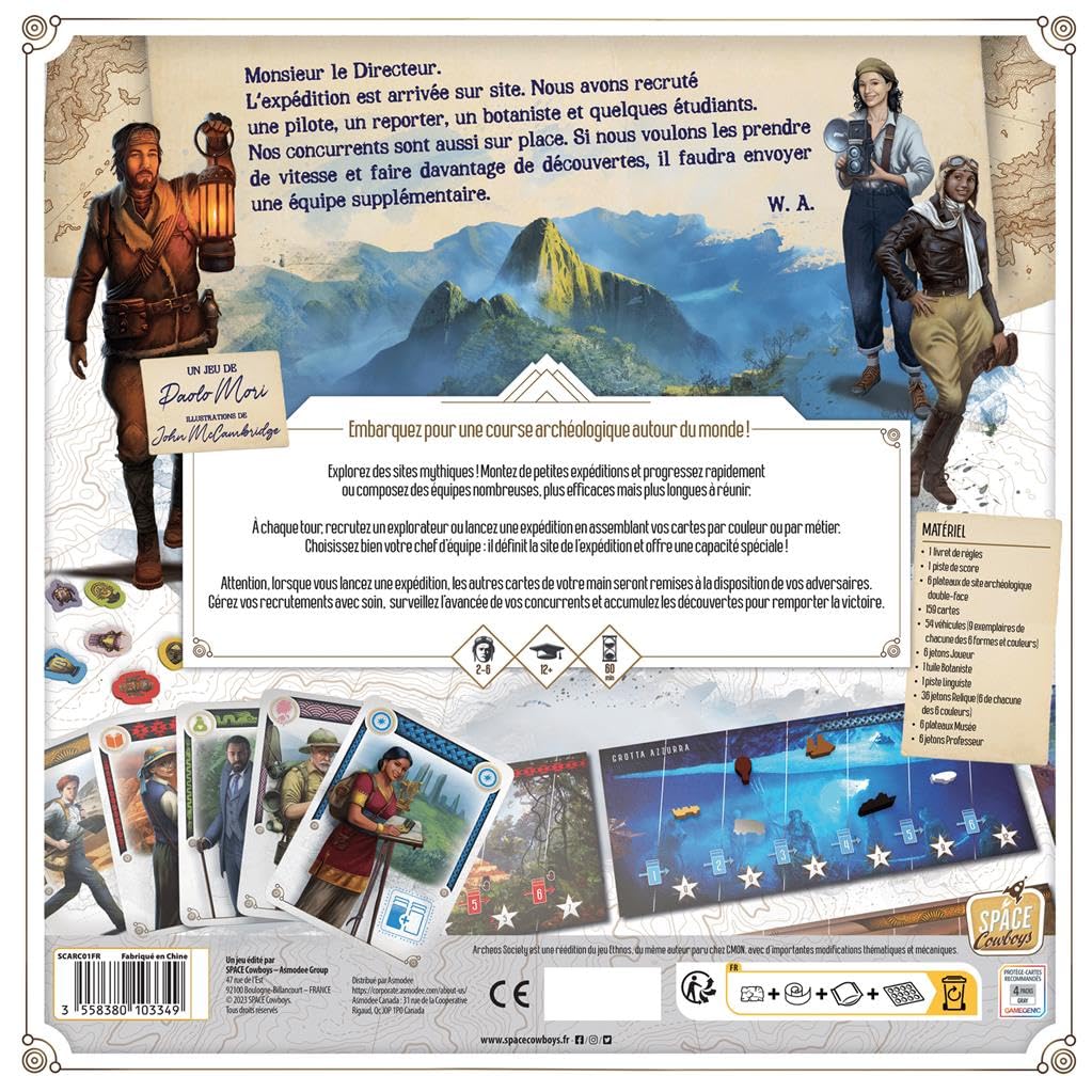Asmodee Space Cowboys Archeos Society, Board Games, Card Games, Board Game, Game for Adults and Children from 12 Years - Image 3