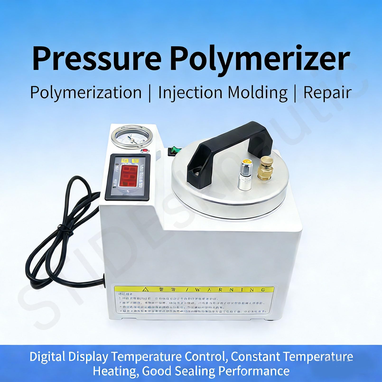 Máquina de polimerización a presión dental, dispositivo digital automático de 65 W para restauración de implantes y reparación de prótesis dentales con bomba de aire