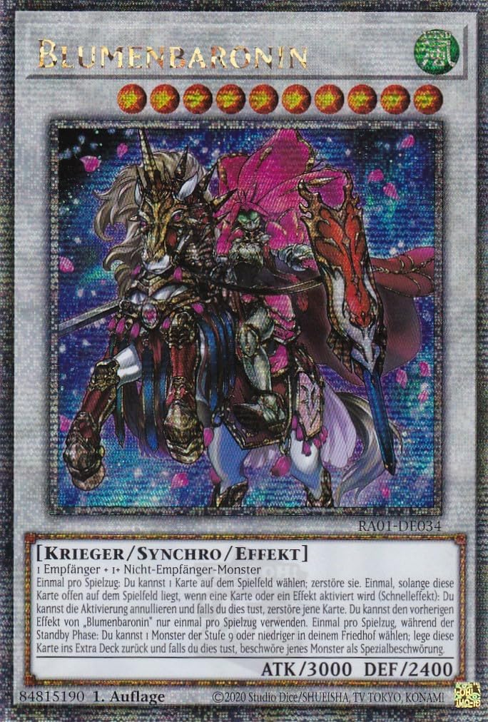 Yugioh Der Erste Finsterlord Super Rare 1. Auflage Deutsch - Mit Fieldcenter Karte