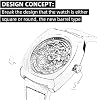 SEA-GULL Watch for Men Automatic Mechanical Wristwatches Waterproof Skeleton Dial 849.27.6094