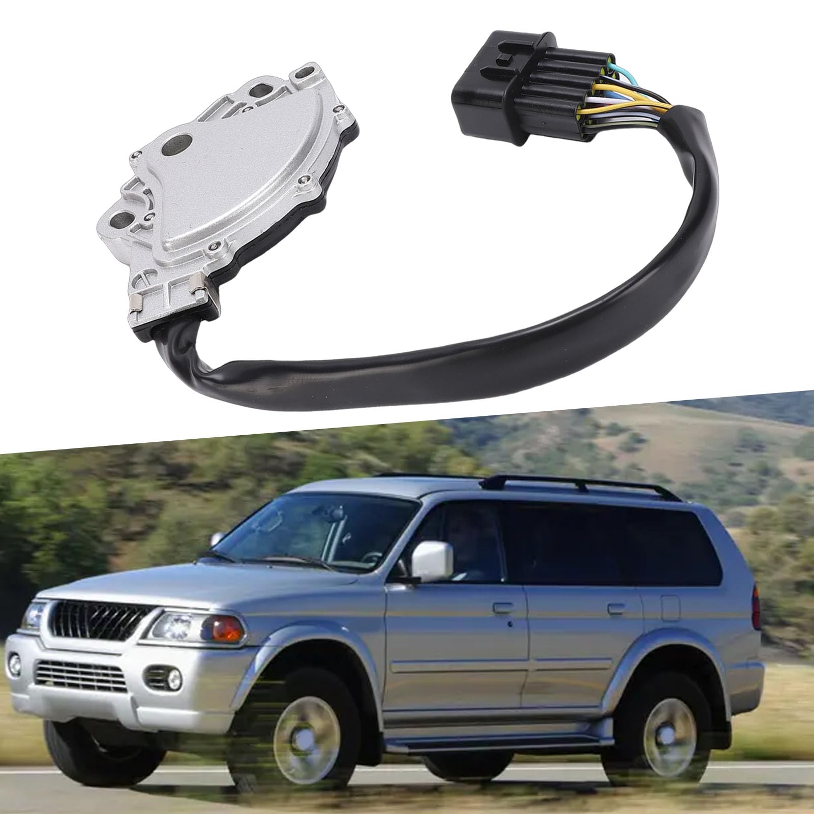 Commutateur d'inhibition de Transmission Automatique, Commutateur de Remplacement Neutre, d'inhibition avec Numéros de Pièce OEM 8604A053 MR263257 8604A015, Idéal pour Montero Pajero Sport