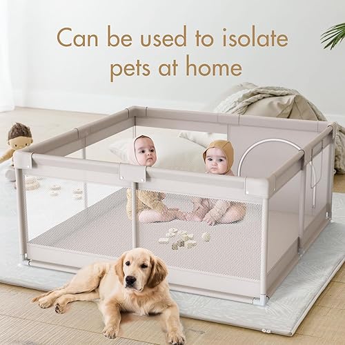 Miniatura 6 de Corralito para bebés, corralito para bebés y niños pequeños, corralito para niños pequeños (47 x 47 pulgadas sin tapete)