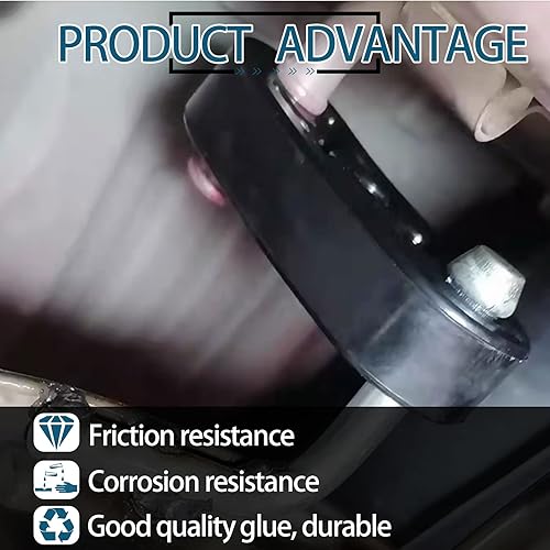 Miniatura 3 de 2 ganchos de escape de goma de 4 agujeros de 0.472in (0.47 pulgadas), tamaño de agujero universal, soporte de silenciador, soporte aislante para