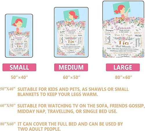 Miniatura 39 de Nicetous Regalos de Abuela, regalos para Abuelita, manta de Abuelita/Abuela/Manta de 60 x 80 pulgadas, regalo para la abuela de nietos en español