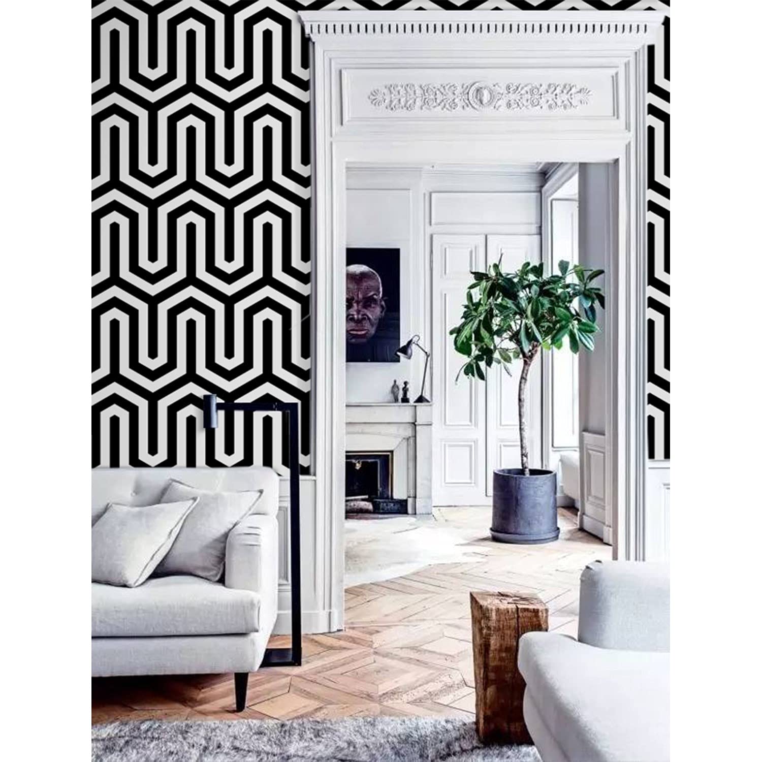 Papier peint latex lavable et résistant 208x146cm pour mur de cuisine