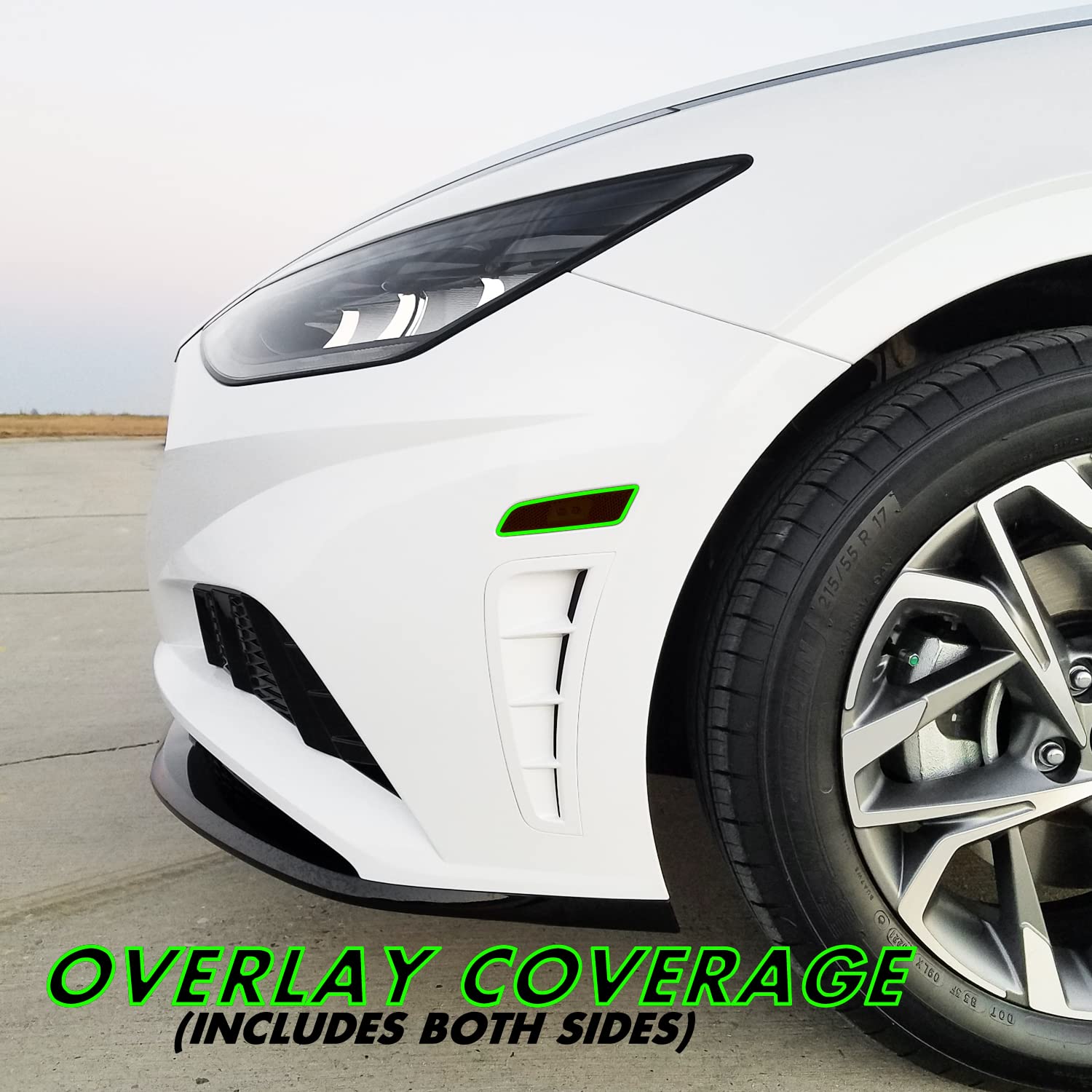 SlickMod PreCut Vinyl Smoke Tint for 2020-2022 Hyundai Sonata Sidemarker (4. Sidemarker, 20% Dark Smoke)