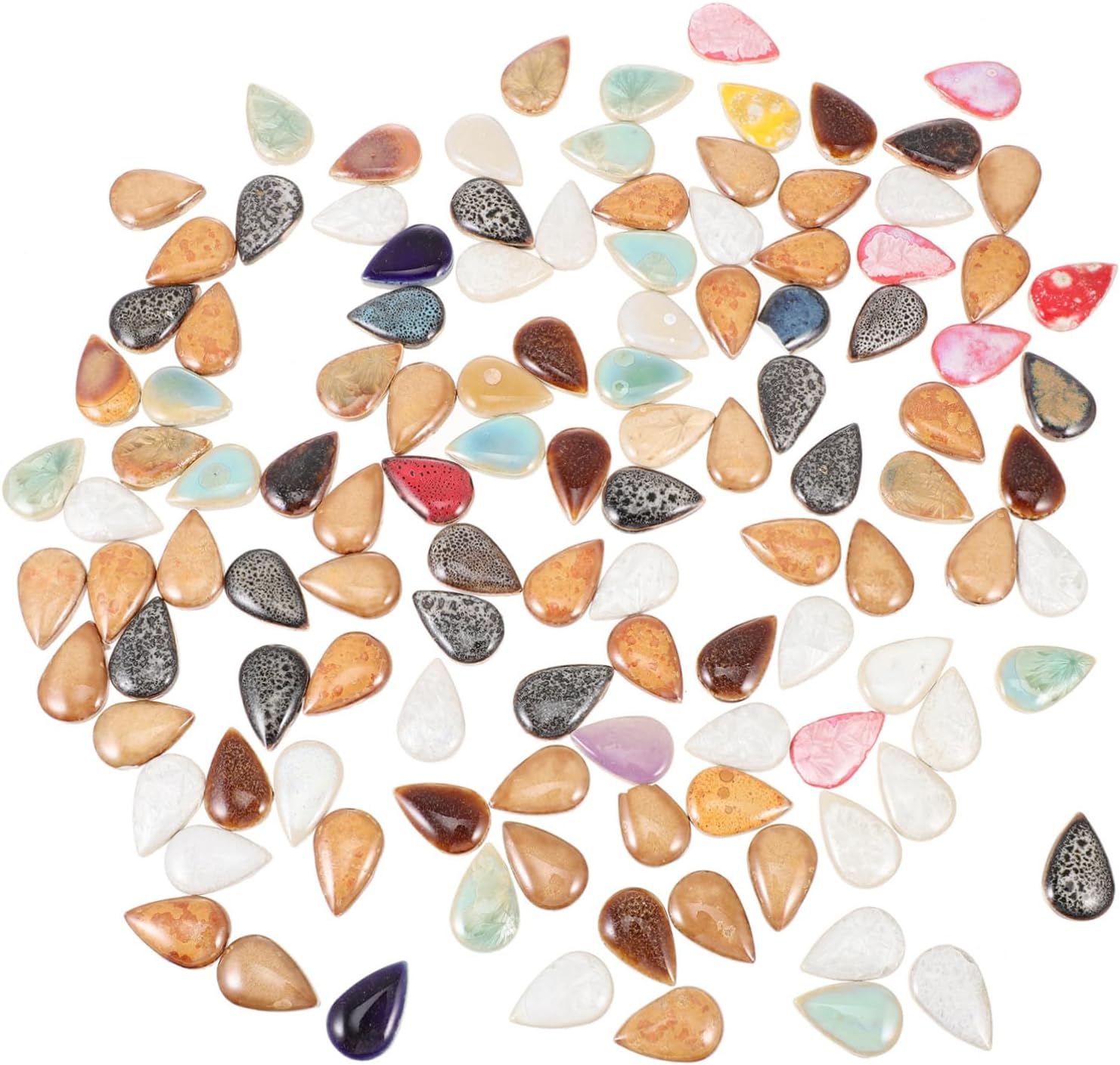 Bright Color Irregular Ceramic DIY Mosaic Tiles Pieces Bag Handmade Craft Supply for Creative Art Decoration and Mosaic Board Projects