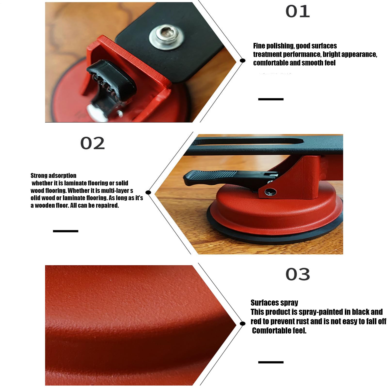 Reparador de Grietas en el Suelo Agarrador Multiusos | Herramienta de Sujeción para Reparación de Pisos Para Rodapié de Madera, Baldosa, Salón, Cocina, Dormitorio,