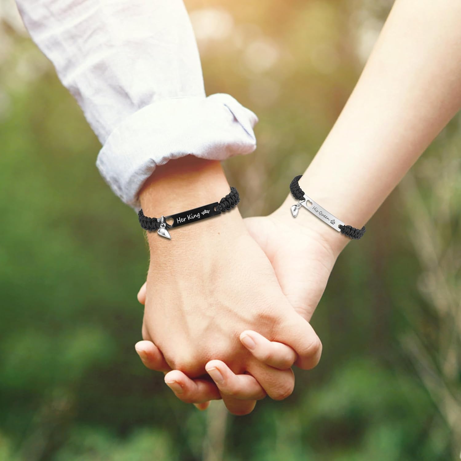 Couple Matching Bf and Gf Bracelets, Best Friend Friendship Bracelet, Adjustable Stretch Bracelets Jewelry for Him and Her - Image 6