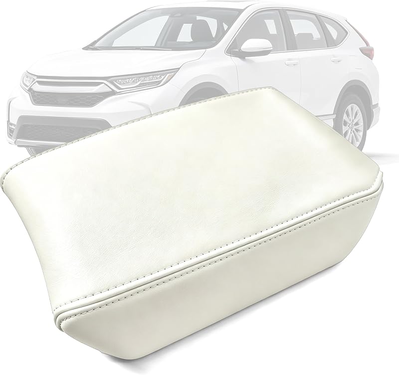 Capa para apoio de braço do console central AOMSAZTO bege para Honda CR-V 2017 a 2022