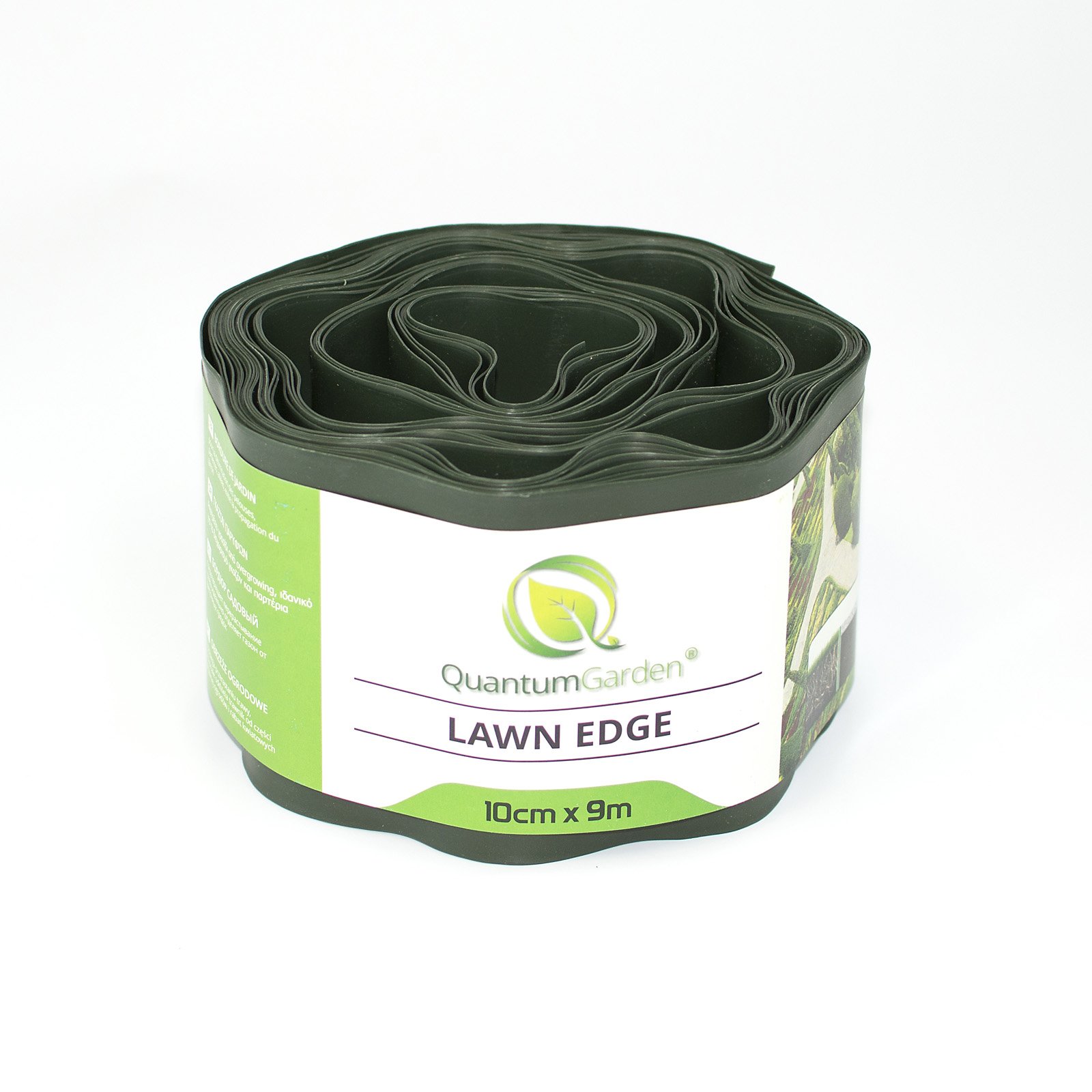 Flexible Garden Lawn Grass Edge 9m x 100mm Dark Green Edger Edging Border Wall