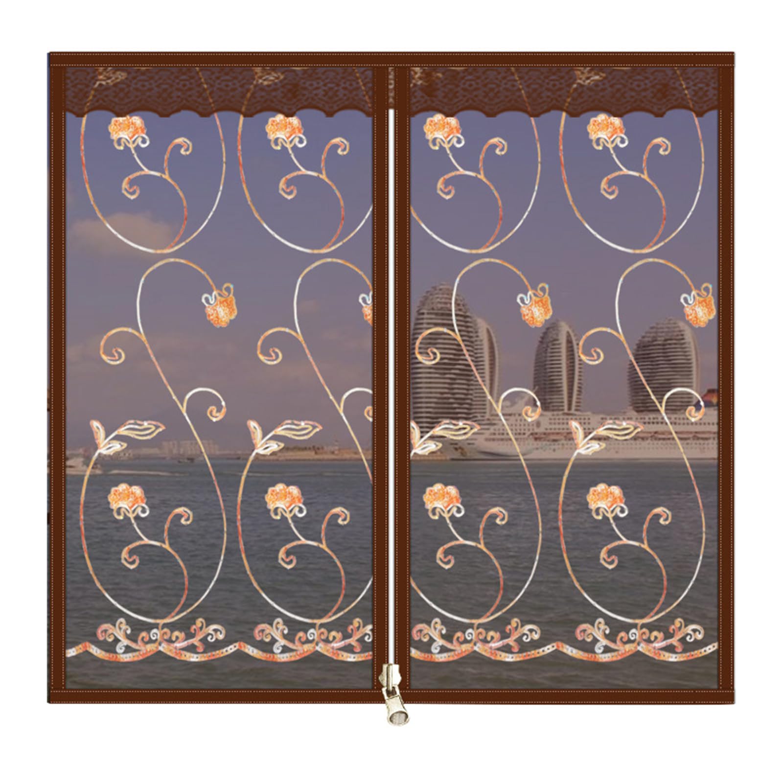 Nucelit Zipper Door Curtain Household Multifunction for School Toilet Supplies Door Curtain