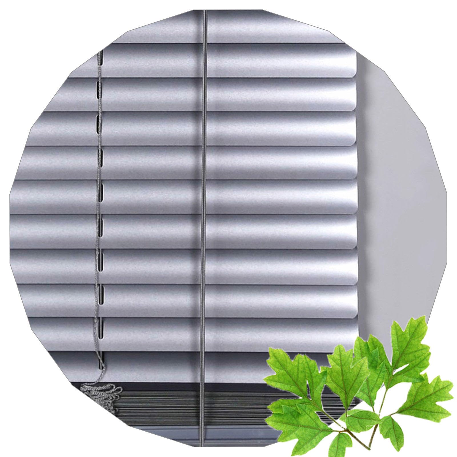 Xrdbfd Wxh Horizontal Blinds 40/65/70/95/110/125Cm, Metal Aluminium Venetian Blinds, Silver Window Blinds, Blackout Venetian Shades For Home/Balcony Windows,-95X175cm/37.4 * 69In