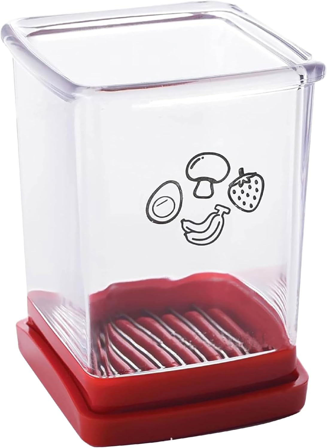 Cup Slicer, Fruit and Vegetable Fast Slicer, Stainless Steel Fruit Slicer Cup Egg Slicer, Strawberry Cutter, Quickly Making Fruit Vegetable Salad Banana Slicer (1 Pack) Cup Slicer, Fruit and Vegetable Fast Slicer, Stainless Steel Fruit Slicer Cup Egg Slicer, Strawberry Cutter, Quickly Making Fruit Vegetable Salad Banana Slicer (1 Pack)