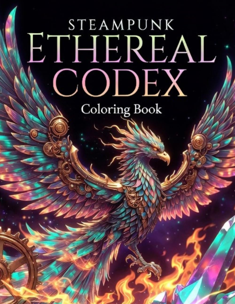 Steampunk Ethereal Codex Coloring Book