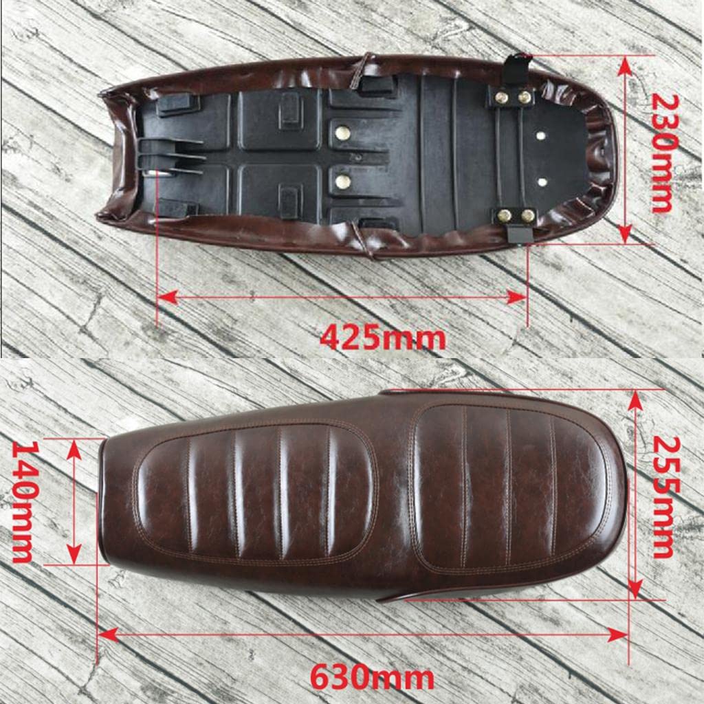 Amazon | AsrMyjcx 63 Cm ブラウン バイクシート 耐久性、高品質合成